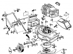 Ersatzteile Rasant Elektromäher 45 EM Typ: 02824.01 (1995) Grundgerät