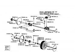 Ersatzteile Gutbrod Motormäher mit Antrieb HB 42 RL Typ: 04029.01  (1995) Getriebe, Räder