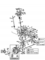 Ersatzteile Raiffeisen Rasentraktoren 114 N Typ: 134S671G628  (1994) Vorderachse