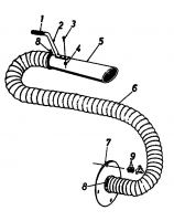 Ersatzteile Gutbrod Laubbläser, Laubsauger LS 76-50 Typ: 04201.01  (1996) Saugschlauch