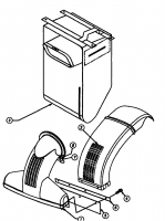 Ersatzteile Gutbrod Laubsauger mit Häckselfunktion LSH 66-80 Typ: 04201.04  (1996) Fangsack, Saugdüse