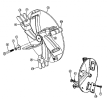 Ersatzteile Gutbrod Laubsauger mit Häckselfunktion LSH 66-80 Typ: 04201.04  (1996) Messerträger mit Messern