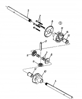 Ersatzteile Gutbrod Laubsauger mit Häckselfunktion LSH 66-80 Typ: 04201.04  (1996) Getriebe