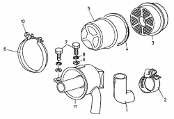 Ersatzteile Gutbrod Balkenmäher BM 100-2/G Typ: 07508.06  (1996) Luftfilter