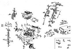 Ersatzteile Gutbrod Motormäher mit Antrieb MH 534 PR Typ: 04017.03  (1994) Grundgerät