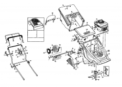 Ersatzteile Gutbrod Motormäher MH 464 B Typ: 04049.01  (1996) Grundgerät