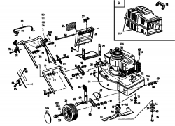 Ersatzteile Golf Motormäher Golf HBL Typ: 02813.09  (1996) Grundgerät