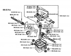 Ersatzteile Golf Balkenmäher 370 BMR 4 Typ: 07510.05  (1996) Getriebe