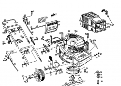 Ersatzteile Floraself Motormäher 3546 BL Typ: 04060.02  (1996) Grundgerät