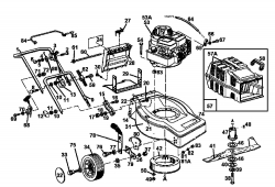 Ersatzteile Gutbrod Motormäher Eco B Typ: 04026.07  (1995) Grundgerät