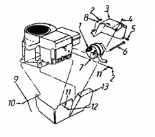 Ersatzteile Raiffeisen Rasentraktoren RMS 11-81 Typ: 135C451D628  (1995) Motorzubehör