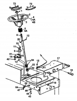 Ersatzteile Yard-Man Rasentraktoren TN 7135 Typ: 136A764N643  (1996) Lenkrad, Lenksäule