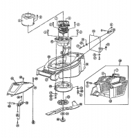 Ersatzteile Yard-Man Elektromäher YM 1518 Typ: 02817.07  (1996) Grundgerät