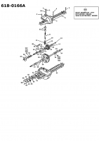 Ersatzteile Mastercut Rasentraktoren 125/76 Typ: 13AL452A659  (1998) Getriebe 618-0166A