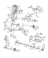 Ersatzteile Gutbrod Motorvertikutierer VB 38 Typ: 07519.04  (1997) Keilriemen, Messerwalze, Motor, Räder