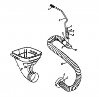 Ersatzteile Zubehör Häcksler, Laubbläser, Laubsauger Saugschlauch für 647 und 652 Typ: 290-002-000  (1999) Saugschlauch