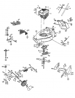 Ersatzteile Gutbrod Motormäher mit Antrieb MH 544 R 3 Typ: 04031.08  (1997) Höhenverstellung, Räder