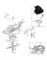 Ersatzteile MTD Benzin Rasenmäher ohne Antrieb GE 40 Typ: 04028.08  (1997) Grundgerät 