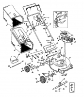 Ersatzteile MTD Benzin Rasenmäher ohne Antrieb 410 Typ: 11A-410-678 (1997) Grundgerät