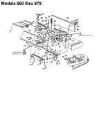 Ersatzteile MTD Rasentraktor B/160 Typ: 13AT675G678  (1997] Mähwerksaushebung 