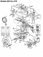 Ersatzteile MTD Rasentraktor CG 14 Typ: 13AM661G607  (1997) Elektromagnetkupplung, Fahrantrieb, Motorkeilriemenscheibe 
