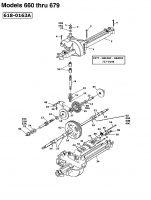 Ersatzteile MTD Rasentraktor B/160 Typ: 13AT675G678  (1997] Getriebe 