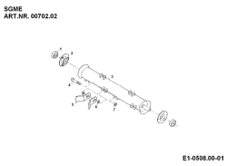 Ersatzteile Zubehör Einachser Schlegelmähwerk SGME für 550-750 Typ: 00702.02  (1995) Antriebswelle