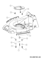 Cub Cadet Ersatzteile Motormäher mit Antrieb XM2 ER53 12AQZALQ603 (2019) Stoßdämpfer, Zwischenring Motor bis 29.02.2019