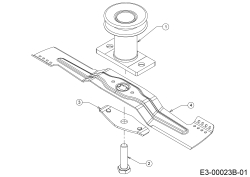 Cub Cadet Ersatzteile Motormäher mit Antrieb XM2 ER53 12AQZALQ603 (2020) Messer, Messeraufnahme