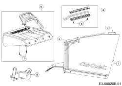Cub Cadet Ersatzteile Motormäher mit Antrieb XM2 ER53 12AQZALQ603 (2020) Grasfangsack, Heckklappe