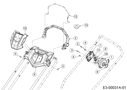 Cub Cadet Ersatzteile Motormäher mit Antrieb XM2 DR46s 12ABYADQ603  (2018) Bremsbügel, Geschwindigkeitsregelung