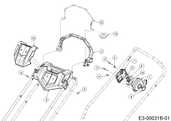 Cub Cadet Ersatzteile Motormäher mit Antrieb XM2 DR46s 12ABYADQ603 (2019) Bremsbügel, Geschwindigkeitsregelung