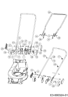 Cub Cadet Ersatzteile Motormäher mit Antrieb XM2 DR46s 12ABYADQ603  (2018) Holm