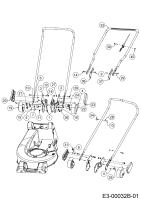 Cub Cadet Ersatzteile Motormäher mit Antrieb XM2 DR46SA 12ABYAKC603 (2019) Holm