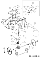 Cub Cadet Ersatzteile Motormäher mit Antrieb XM2 DR46SA 12ABYAKC603 (2019) Getriebe, Keilriemen, Variator