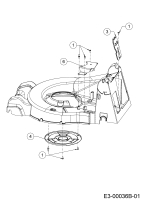 Cub Cadet Ersatzteile Motormäher mit Antrieb XM3 ER53 12AQZBK2603 (2019) Abdeckungen