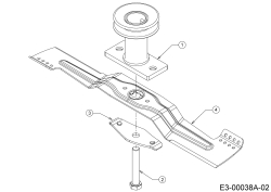 Cub Cadet Ersatzteile Motormäher mit Antrieb XM2 ER53 12AQZAEQ603 (2020) Messer, Messeraufnahme