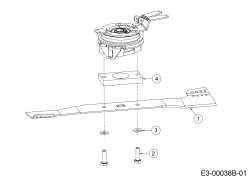 Cub Cadet Ersatzteile Motormäher mit Antrieb XM3 ER53 12AQZBK2603 (2019) Messer, Messeraufnahme