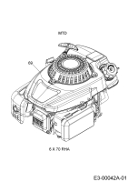 Cub Cadet Ersatzteile Motormäher mit Antrieb XM2 ER53e 12BRZA9A603 (2019) Motor MTD