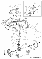 Ersatzteile WOLF-Garten Benzin Rasenmäher mit Antrieb OMEGA2 46 B SP Typ: 12BBYA7F650 (2019) Getriebe, Keilriemen, Variator 