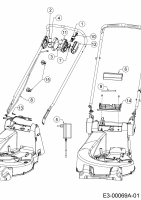 Ersatzteile WOLF-Garten Benzin Rasenmäher mit Antrieb OMEGA2 53 B ES V Typ: 12ARZA9B650 (2019) Elektroteile 