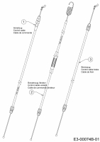 Ersatzteile WOLF-Garten Benzin Rasenmäher mit Antrieb OMEGA2 53 B V Typ: 12AQZA7F650 (2020) Bowdenzüge 