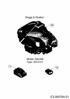 Ersatzteile WOLF-Garten Benzin Rasenmäher mit Antrieb A 460 ASPHWIS Typ: 12AYTVB9650  (2019) Motor Briggs & Stratton 