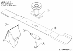 Ersatzteile WOLF-Garten Benzin Rasenmäher mit Antrieb A 530 AVHW Typ: 12AQPV8T650  (2018) Messer, Messeraufnahme, Mulchstopfen ab 22.11.2017 