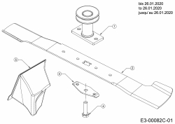 Cub Cadet Ersatzteile Motormäher mit Antrieb LM3 ER53s 12BBPV7D603 (2020) Messer, Messeraufnahme, Mulchstopfen bis 26.01.2020