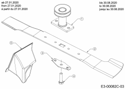 Ersatzteile MTD Benzin Rasenmäher mit Antrieb Advance 53 SPKVHW Typ: 12BKPN7D600 (2020) Messer, Mulchstopfen ab 27.01.2020 / bis 30.08.2020 