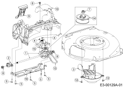 Cub Cadet Ersatzteile Motormäher mit Antrieb SC 500 HW 12ABP2M5710  (2018) Getriebe, Keilriemen