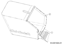 Cub Cadet Ersatzteile Motormäher mit Antrieb SC 500 HW 12ABP2M5710  (2018) Grasfangsack