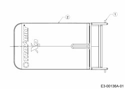 Ersatzteile Troy-Bilt Motormäher TB 130 XP Typ: 11A-B2RQ711  (2018) Grasfangsack