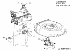 Ersatzteile WOLF-Garten Benzin Rasenmäher mit Antrieb Expert 530 A Typ: 12C-PUKC650 (2019) Getriebe, Keilriemen bis 31.01.2019 